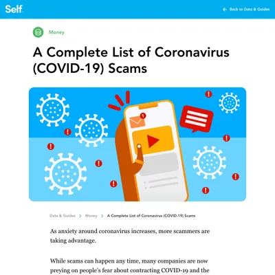 Coronavirus Scams: What to Watch Out For - Digital PR campaign
